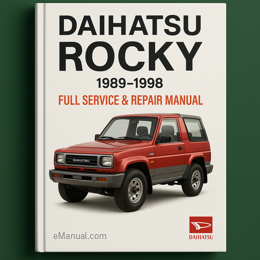 DAIHATSU ROCKY 1989-1998 Full Service Repair Manual