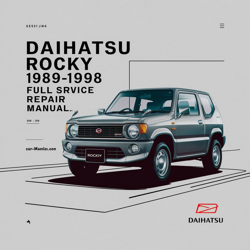 Manual de reparación y servicio completo de DAIHATSU ROCKY 1989-1998