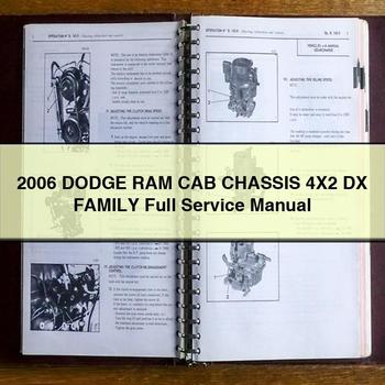 Manual de reparación y servicio completo de la DODGE RAM CAB CHASIS 4X2 DX FAMILY 2006