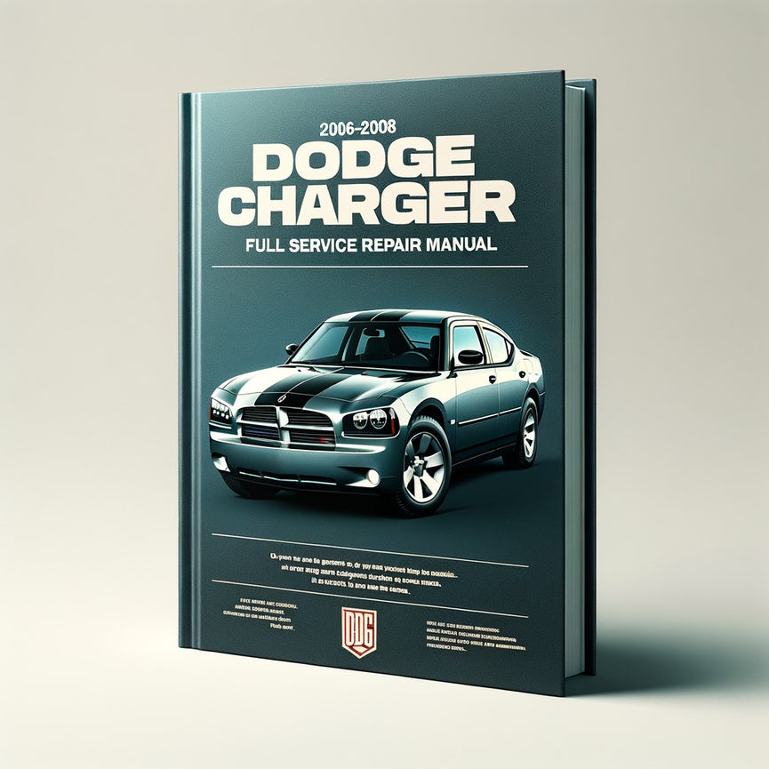 DODGE CHARGER 2006-2008 Full Service Repair Manual