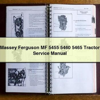 Massey Ferguson MF 5455 5460 5465 Tractor Service Repair Manual