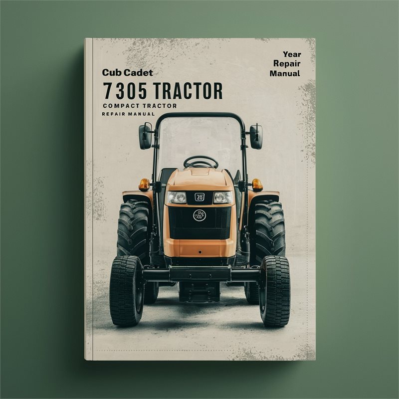 Cub Cadet 7305 Compact Tractor Service Repair Manual PDF