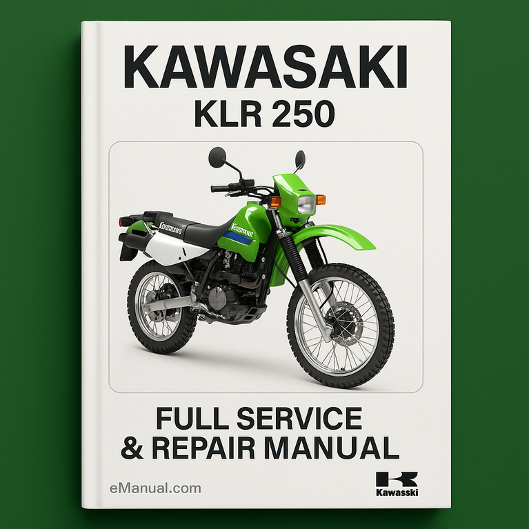 Manual de reparación y servicio completo de la Kawasaki KLR 250