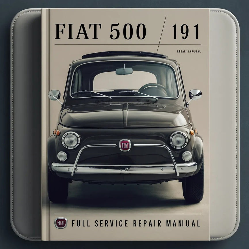 Manual de reparación y servicio completo del Fiat 500 1971