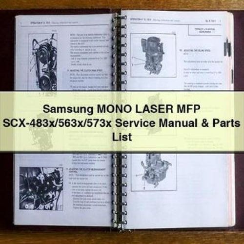 Samsung Mono Laser MFP Scx-483x/563x/573x Parts Catalog PDF