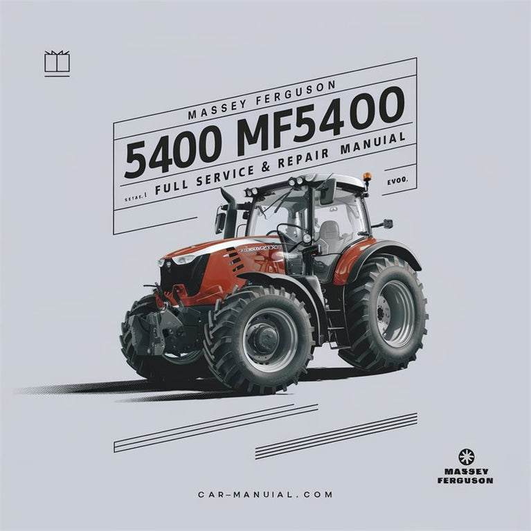 Massey Ferguson 5400 MF5400 Series Tractor Service Repair Workshop Manual PDF