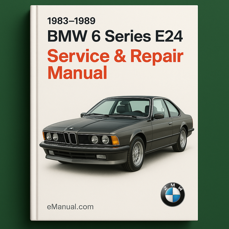 Manual de servicio y reparación del BMW Serie 6 E24 1983-1989