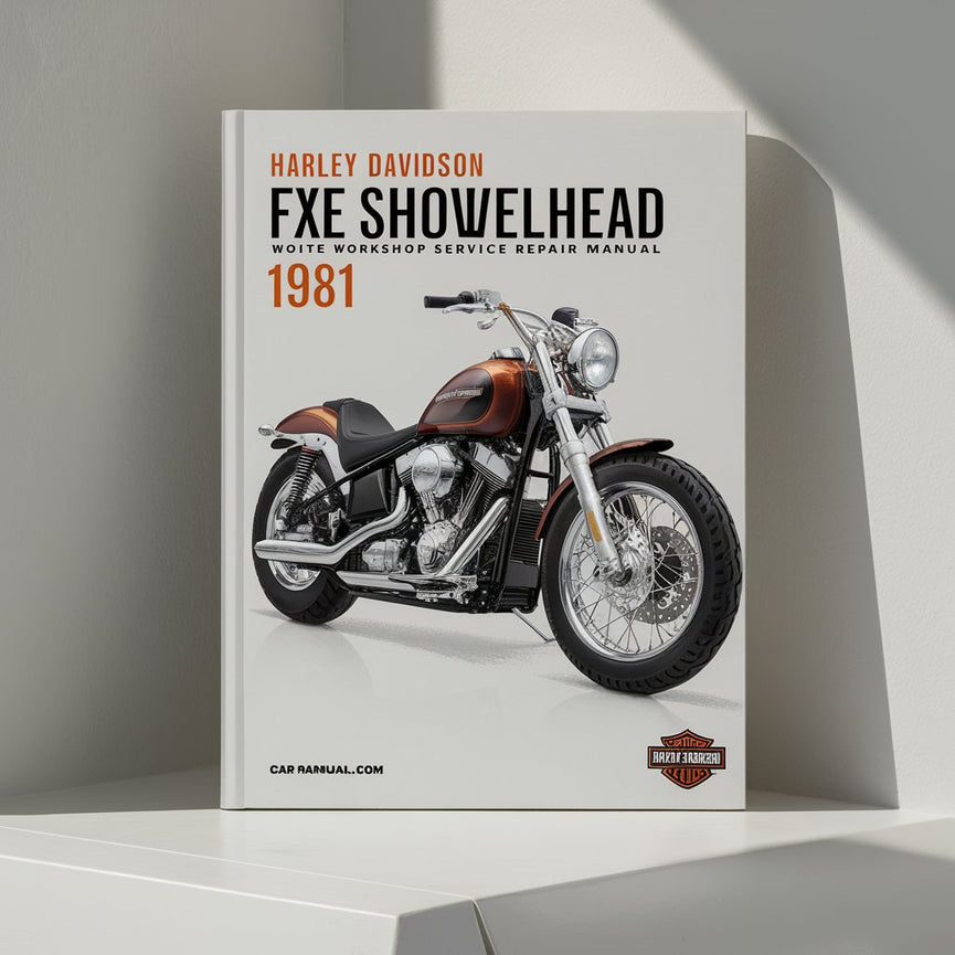 Manual de reparación y servicio del taller de Harley Davidson FXE Shovelhead 1981