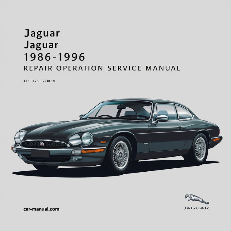 JAGUAR XJS 1986-1996 Reparatur-Betriebs-Service-Handbuch