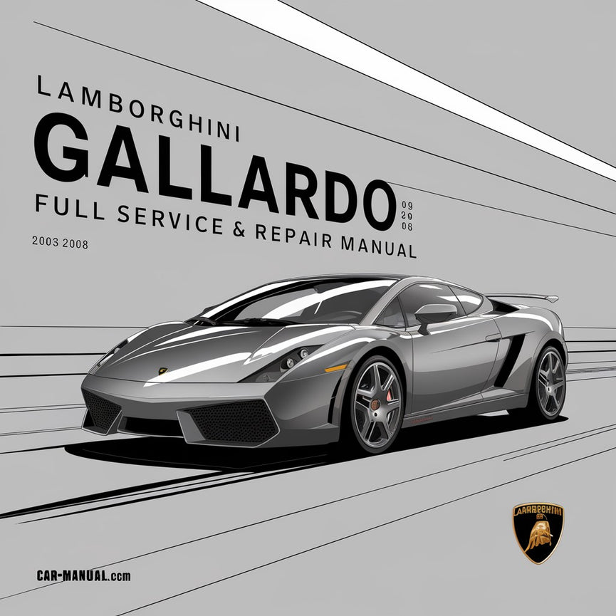 Manual de servicio y reparación completo del Lamborghini Gallardo 2003-2008