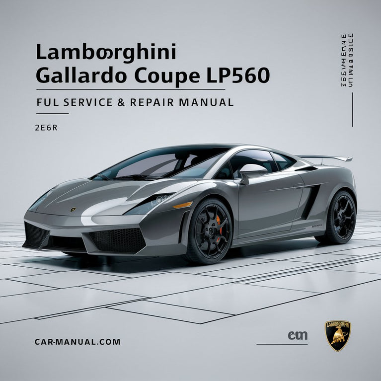 Manual de servicio y reparación completo del Lamborghini Gallardo Coupe LP560