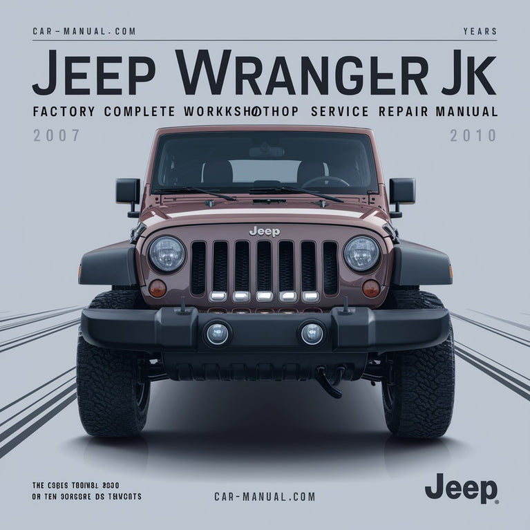 Manual de servicio y reparación de taller completo de fábrica Jeep Wrangler JK 2007 2008 2009 2010