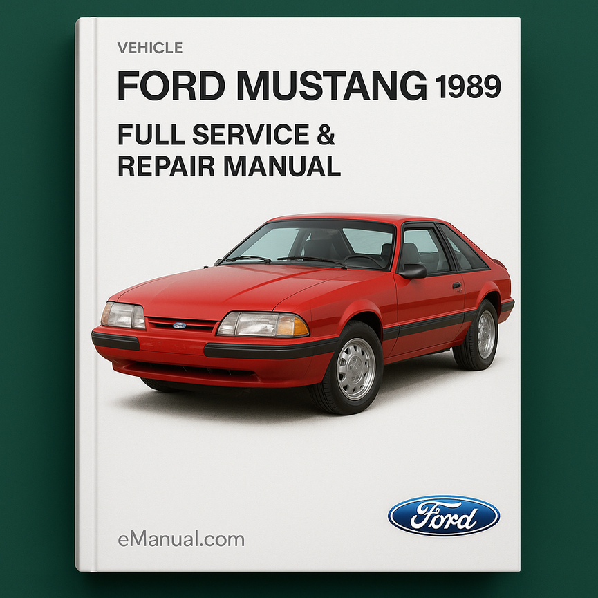Ford Mustang 1989 Komplettes Service-Reparaturhandbuch