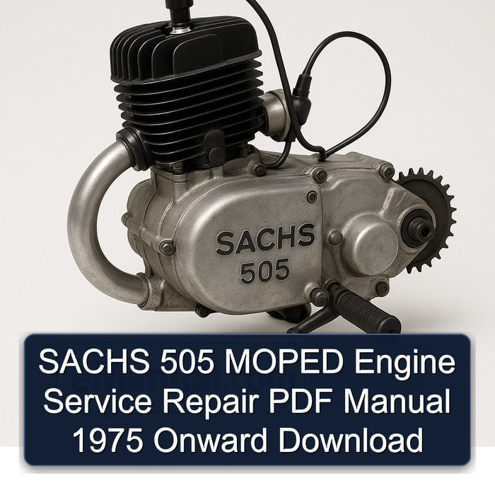 1975 Sachs 505 Moped Engine Onward Service Repair Workshop Manual PDF