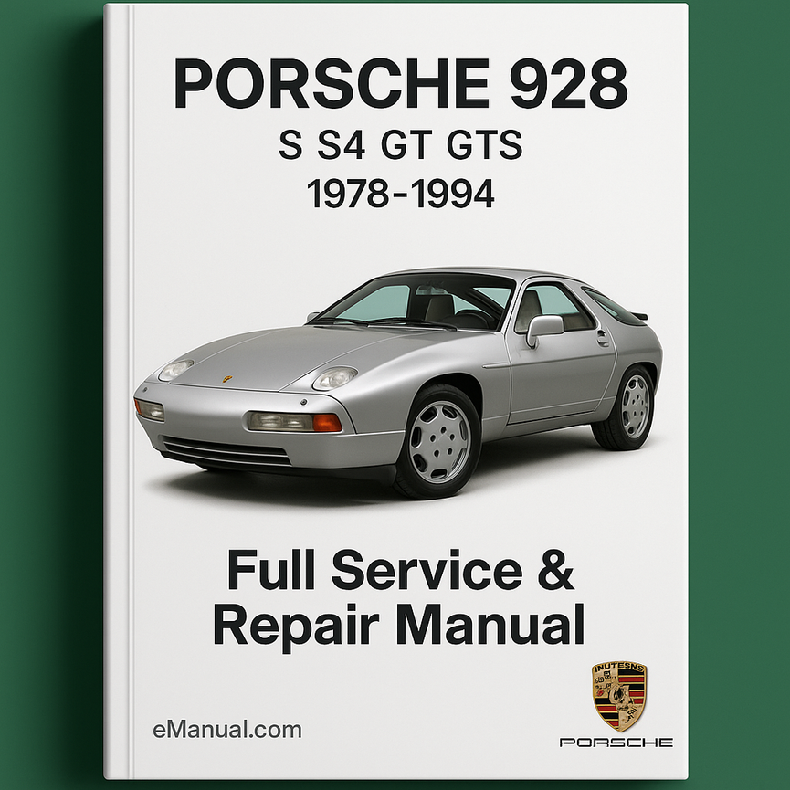 Manual de reparación y servicio completo del PORSCHE 928 (S S4 GT GTS) 1978-1994