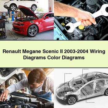 Renault Megane Scenic II 2003-2004 Schaltpläne Farbdiagramme