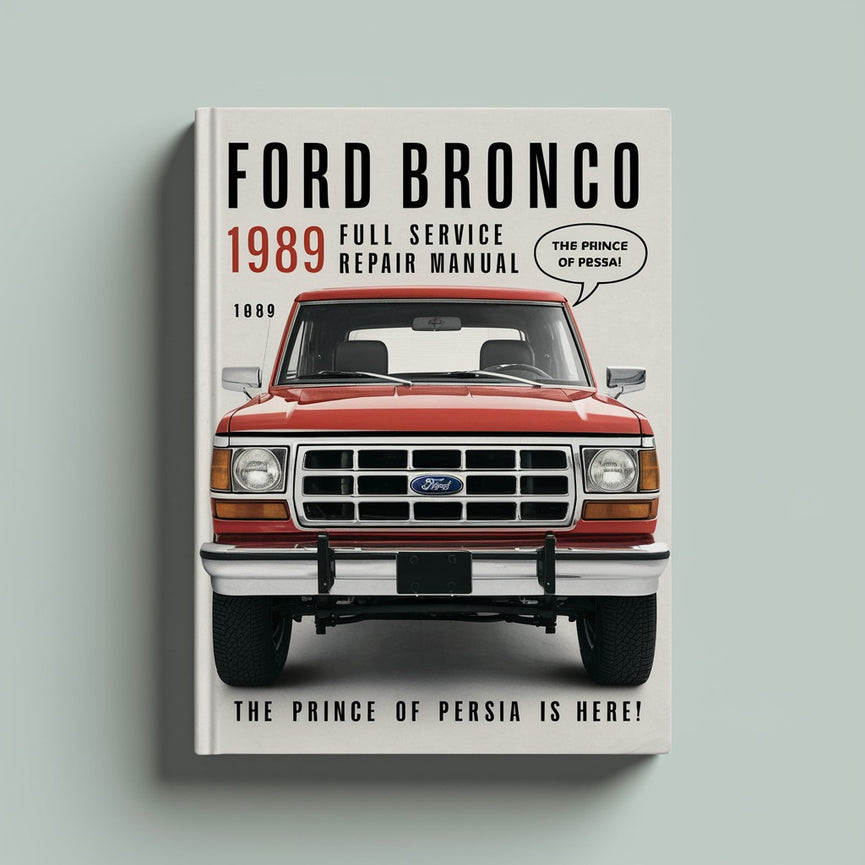 Manual de reparación y servicio completo del Ford Bronco 1989