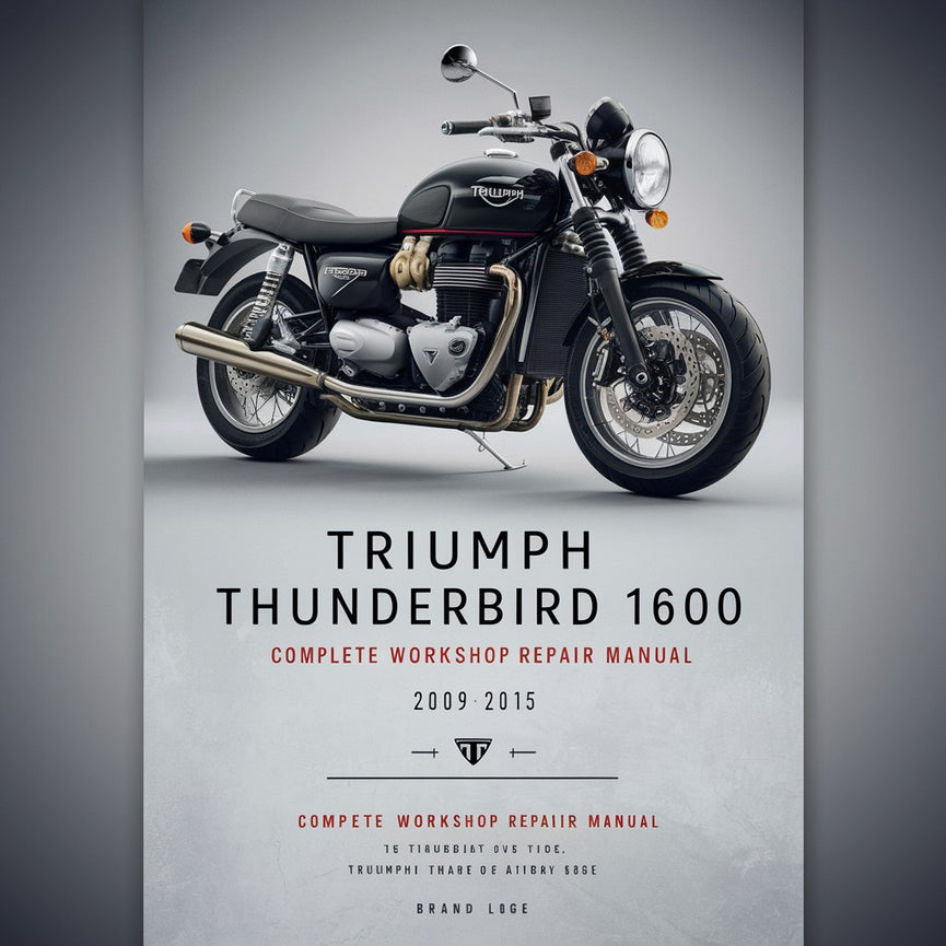 Triumph Thunderbird 1600 Komplettes Werkstatt-Service-Reparaturhandbuch 2009 2010 2011 2012 2013 2014 2015