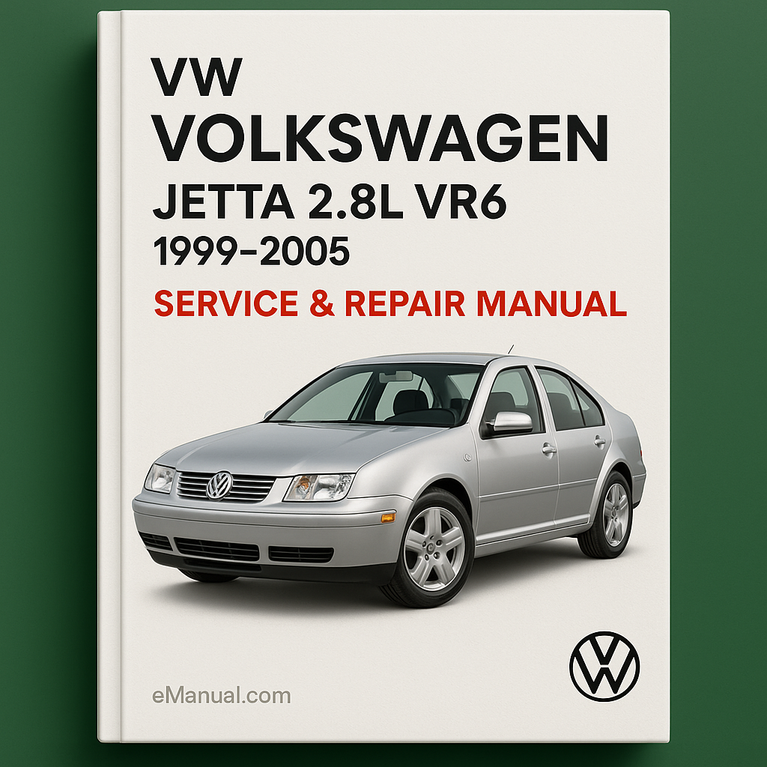 VW Volkswagn JETTA 2.8L VR6 1999-2005 Service Repair Manual
