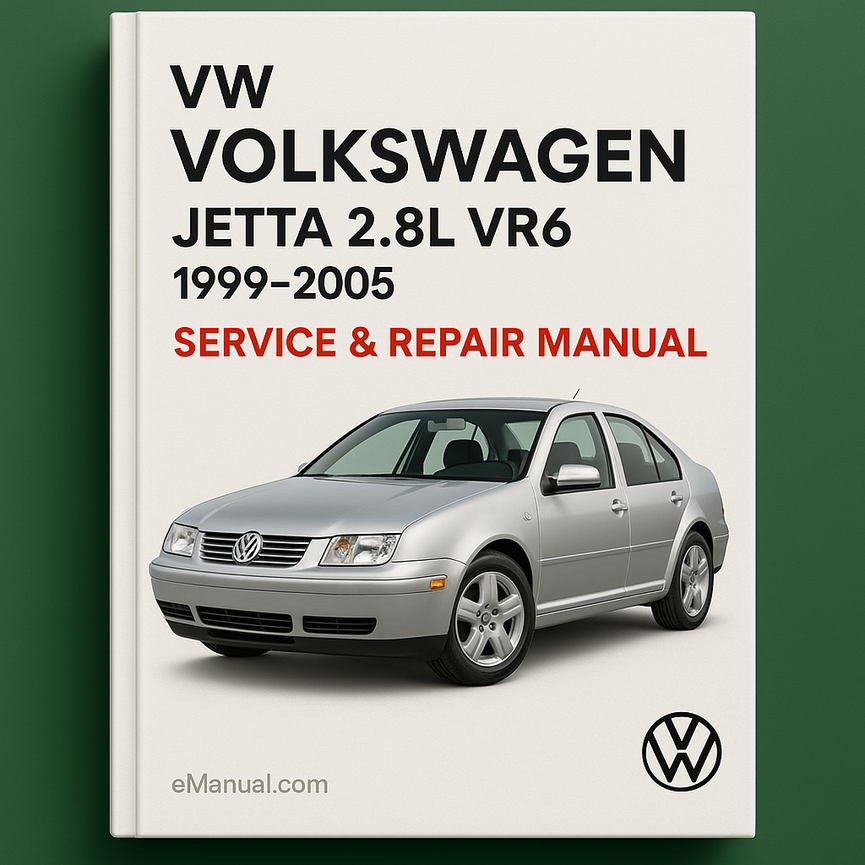 VW Volkswagn JETTA 2.8L VR6 1999-2005 Service Repair Manual