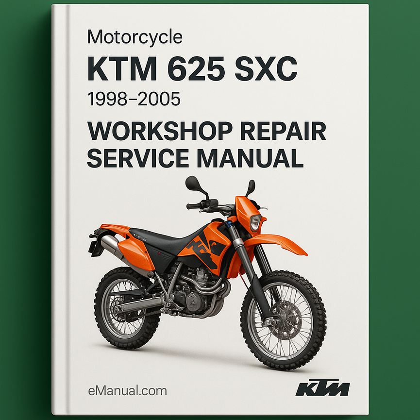 KTM 625 SXC 1998-2005 Workshop Repair Service Manual