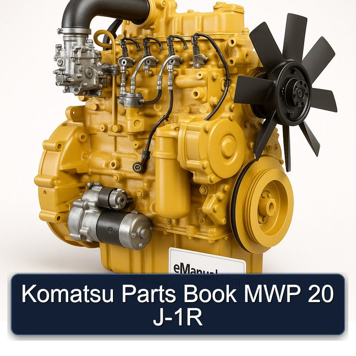 Komatsu Series Manuals MWP 20 J-1R Parts Catalog PDF