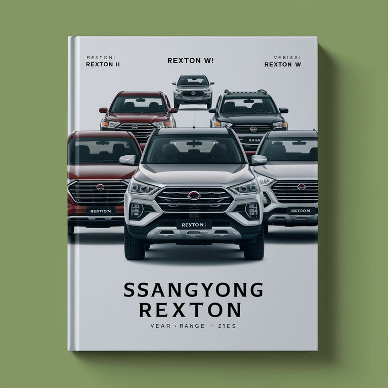 SsangYong Rexton I Rexton II Rexton W Complete Workshop Service Repair Manual 2001 2002 2003 2004 2005 2006 2007 2008 2009 2010 2011 2012 2013 2014 2015 2016