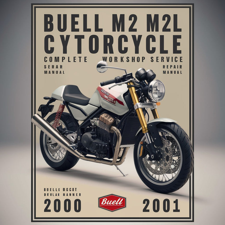 Manual completo de reparación y servicio de taller de motocicletas Buell M2 M2L Cyclone 2000 2001