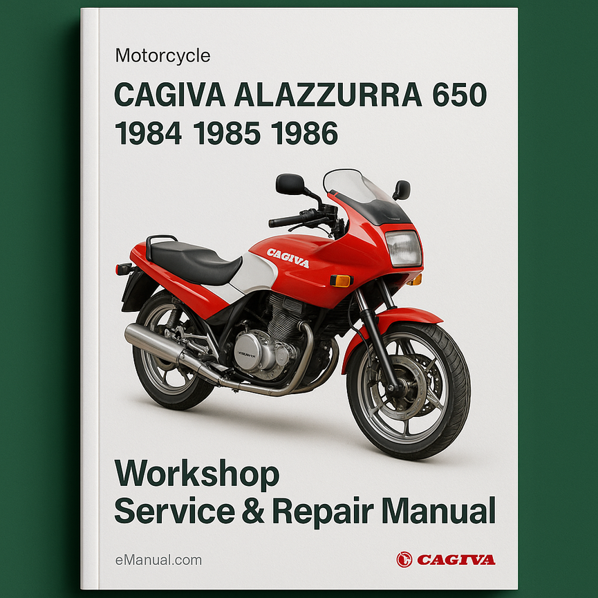 Cagiva Alazzurra 650 1984 1985 1986 Workshop Service Repair Manual