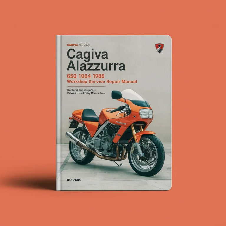 Manual de taller, servicio y reparación de Cagiva Alazzurra 650 1984 1985 1986