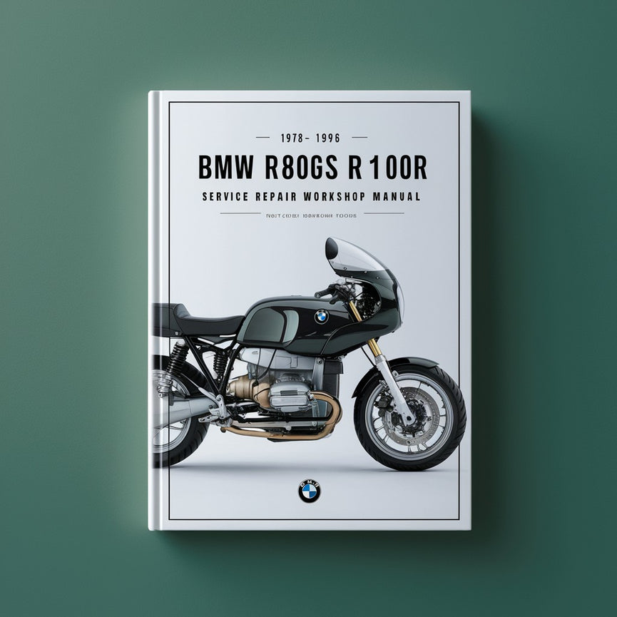 1978-1996 BMW R80GS R100R Service-Reparatur-Werkstatthandbuch