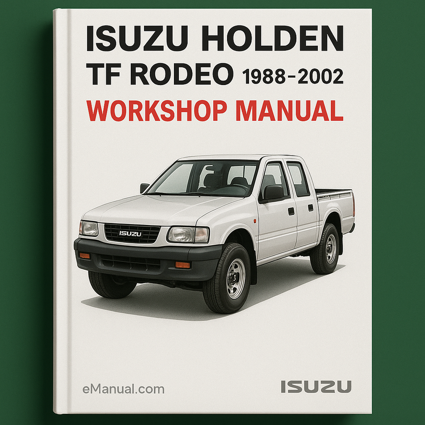 isuzu holden TF RODEO 1988-2002 Workshop Manual