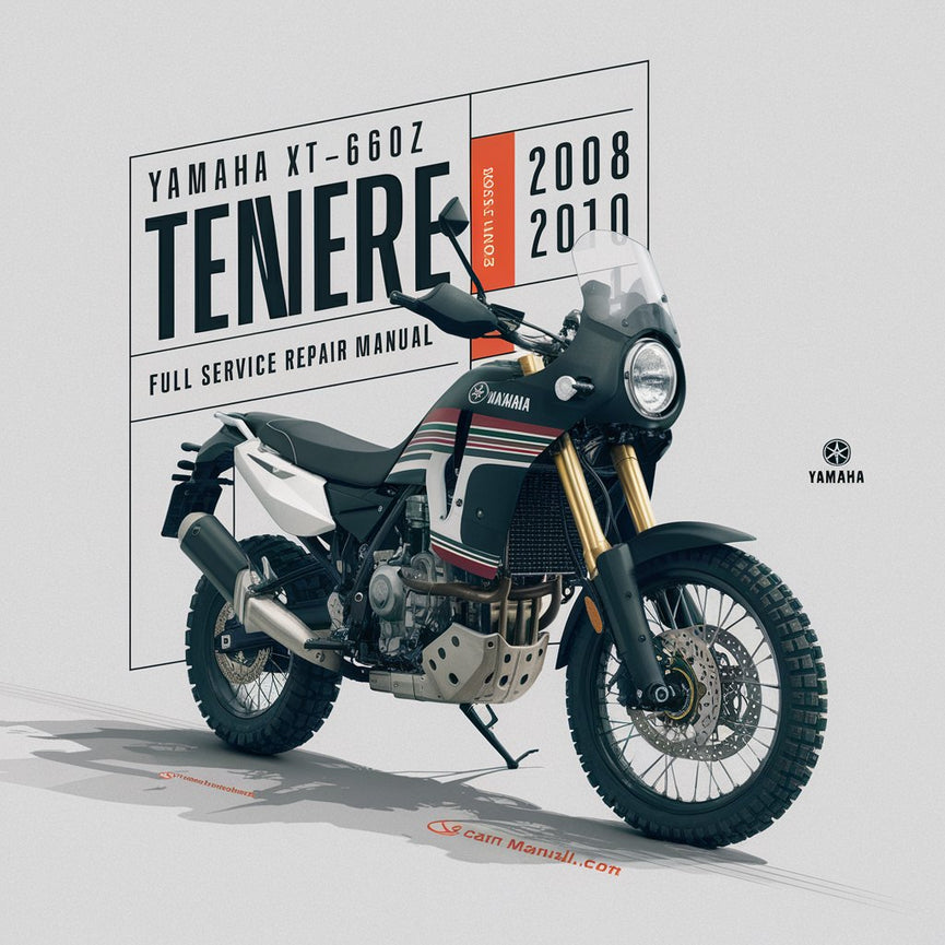 Manual de reparación y servicio completo de Yamaha Xt-660z Tenere 2008-2010