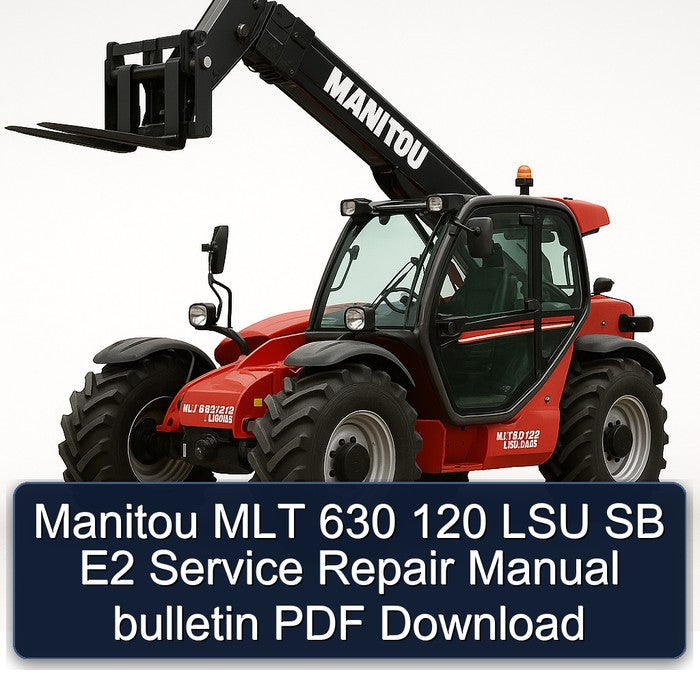 Manitou MLT 630 120 LSU SB E2 Service Repair Workshop Manual PDF