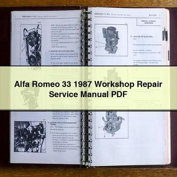 Alfa Romeo 33 1987 Workshop Repair Service Manual