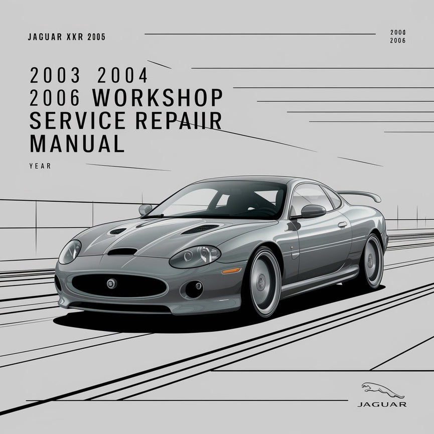 Manual de reparación y servicio del taller Jaguar XKR 2003 2004 2005 2006