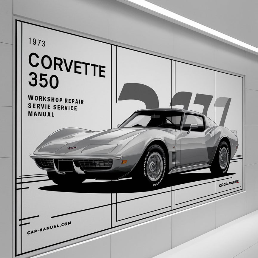 Manual de servicio y reparación del taller Corvette 350 1973