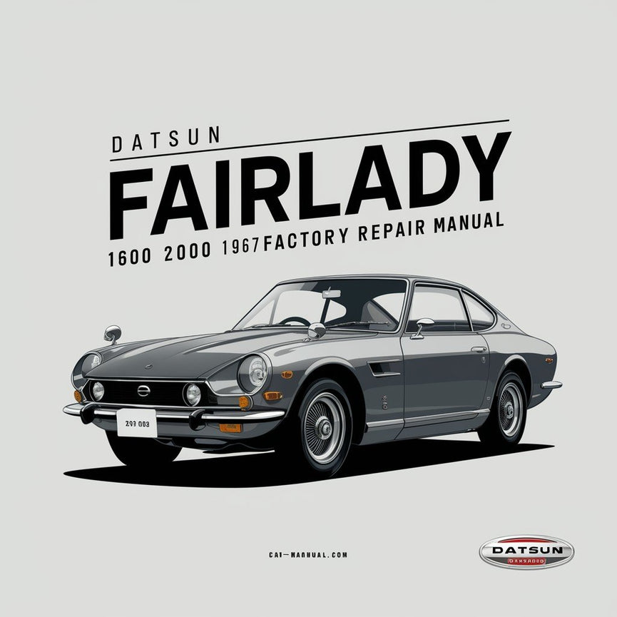 Manual de reparación y servicio de fábrica del Datsun Fairlady 1600 2000 1967