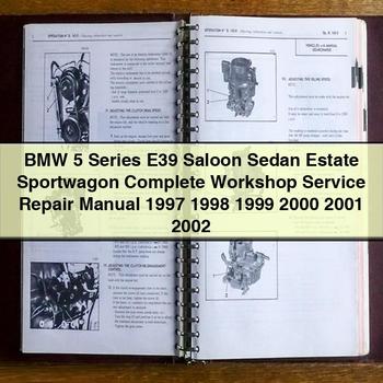 Manual completo de reparación y servicio de taller del BMW Serie 5 E39 Berlina Sedán Estate Sportwagon 1997 1998 1999 2000 2001 2002