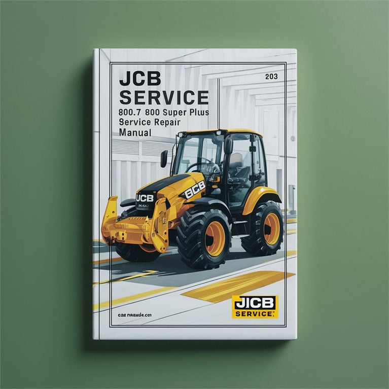 JCB 802.7 803 804 Super Plus Mini Excavator Service Repair Workshop Manual PDF
