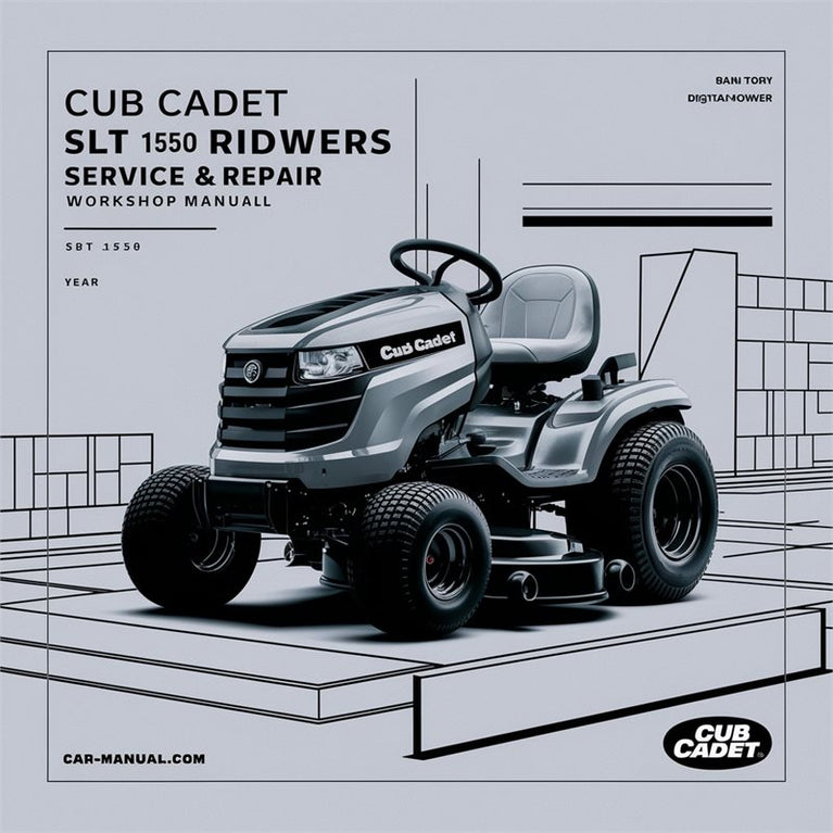 Cub Cadet SLT 1550 Riding Mowers Service Repair Workshop Manual PDF