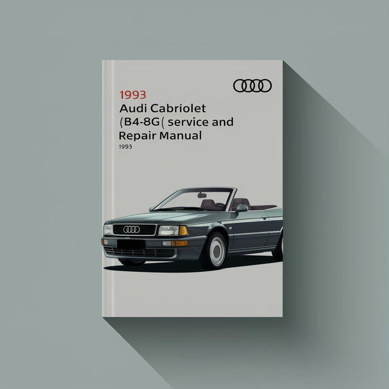 1993 Audi Cabriolet (B4-8G) Service and Repair Manual