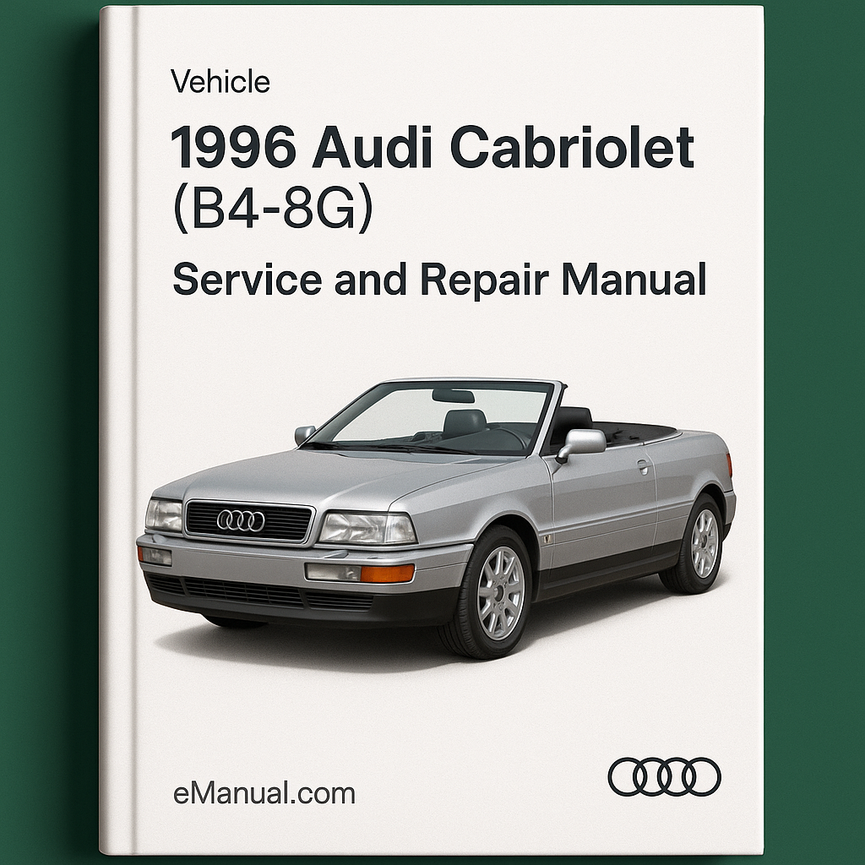 1996 Audi Cabriolet (B4-8G) Service and Repair Manual