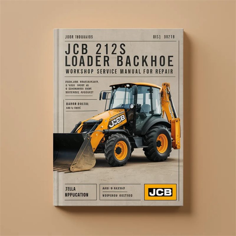 JCB 212S Loader Backhoe Service Repair Workshop Manual PDF