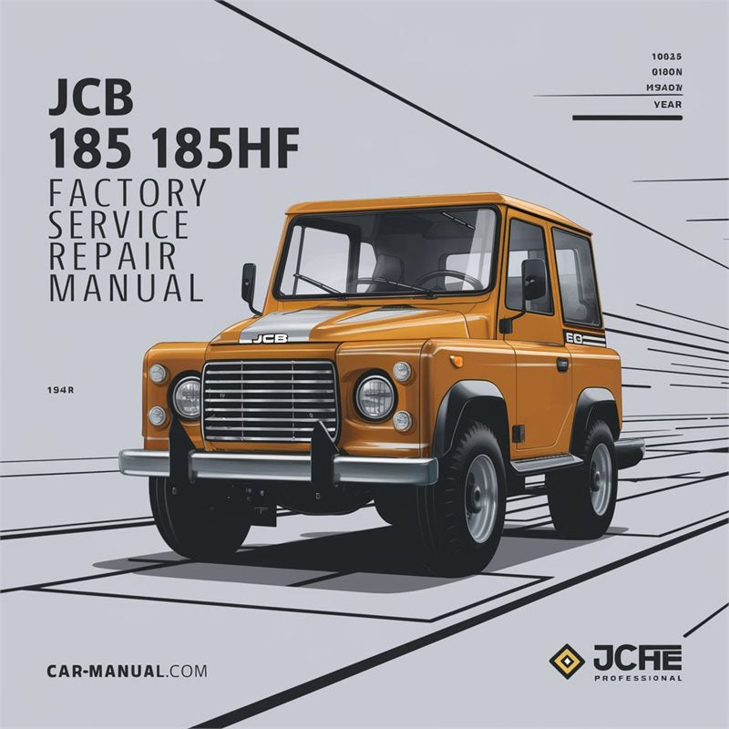 JCB 185 185HF Service Repair Workshop Manual PDF