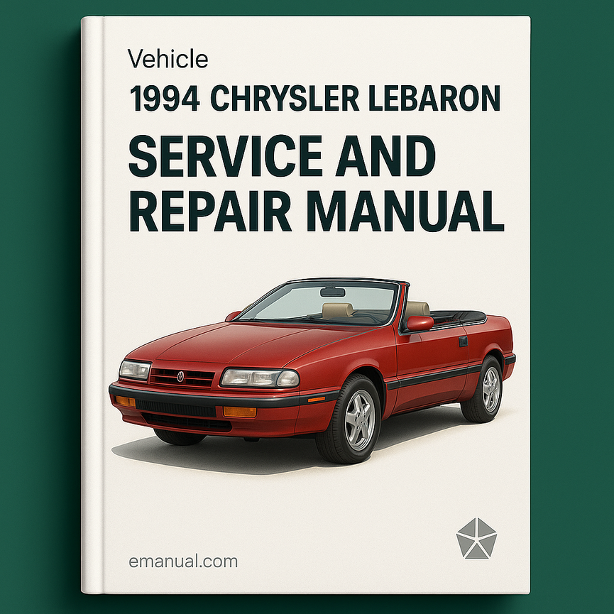 1994 Chrysler LeBaron Service and Repair Manual