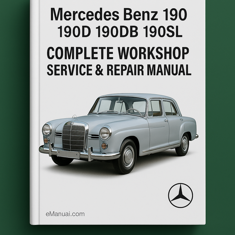 Mercedes Benz 190 190D 190DB 190SL Komplettes Werkstatt-Service-Reparaturhandbuch