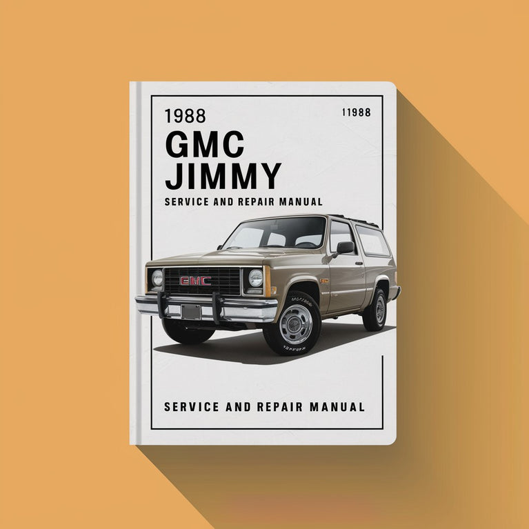 Manual de servicio y reparación de GMC Jimmy 1988