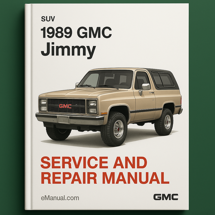 1989 GMC Jimmy Service and Repair Manual