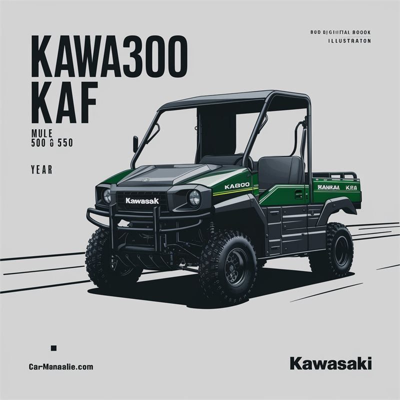 Kawasaki KAF300 KAF 300 Mule 500 550 Utility Vehicle Service Repair Workshop Manual PDF